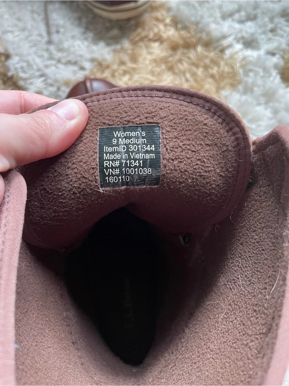 Women's LL Bean Brown Lace-Up Duck Boots